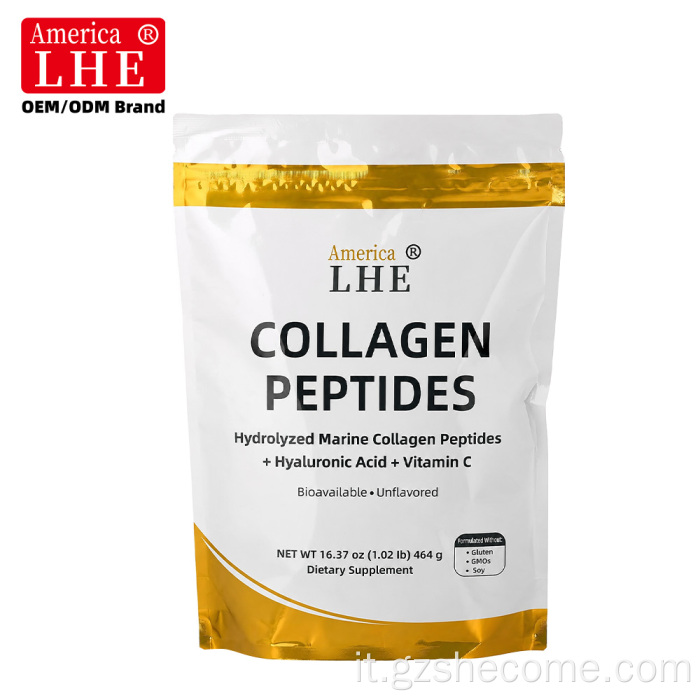 Polvere di peptidi di collagene marino Shecome Salute delle articolazioni della pelle